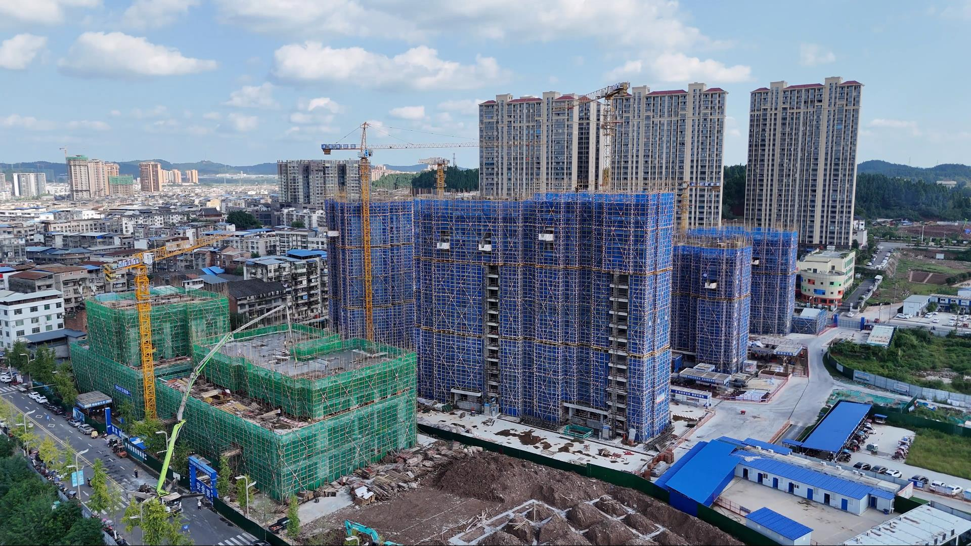 進度條持續刷新！安居區鳳凰半島四期棚改項目建設實況